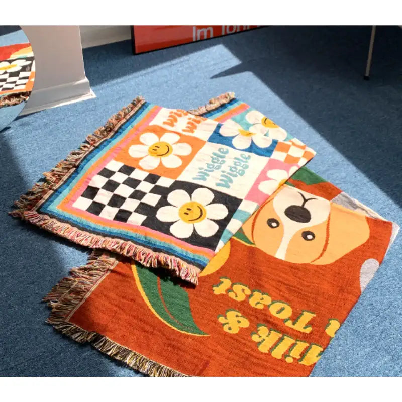 Wiggle Wiggle - Square Rug - Wiggle Wiggle - Home & Living, Accessories - Harumio