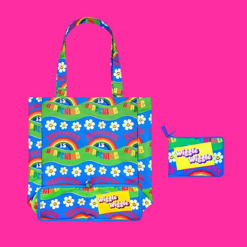 Wiggle Wiggle - Zipper Pattern Bag - Wiggle Wiggle - Home & Living - Harumio