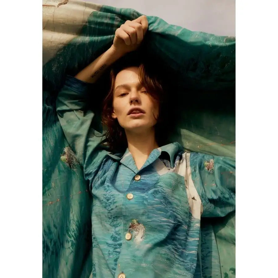Phyps X Poster Shop - Swimming Poster Pyjama Shirt - Phyps - Pajamas - Harumio