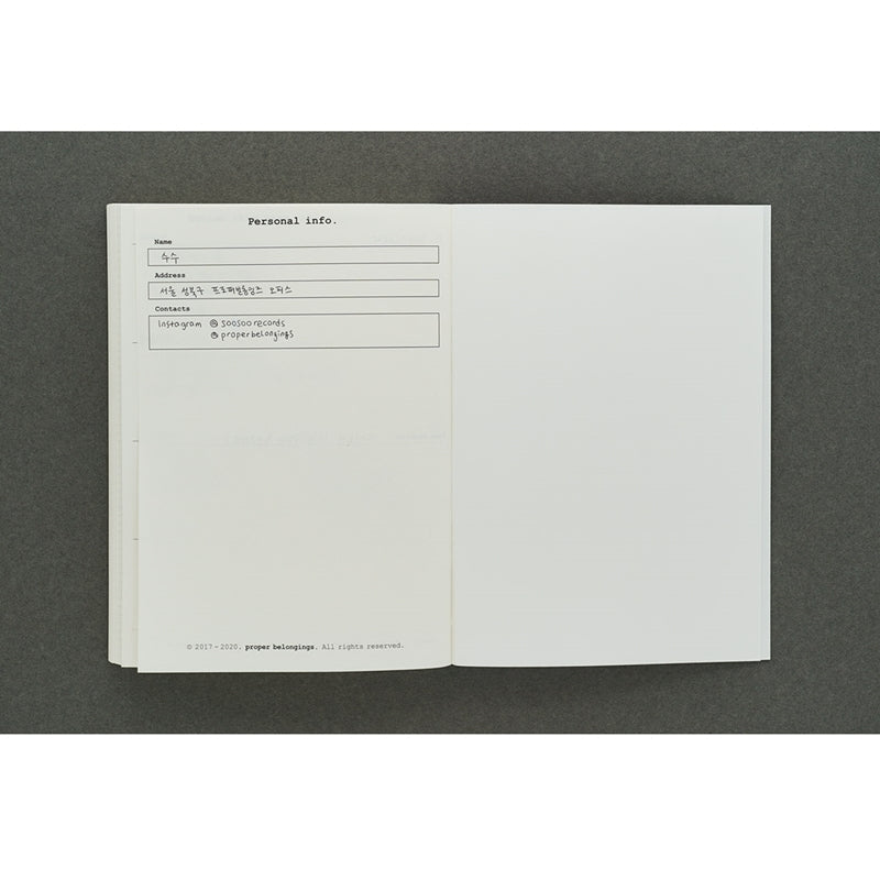 proper belongings - Proper Diary No.4