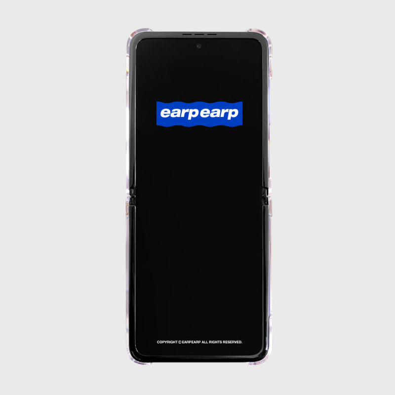 Earpearp x Pengsoo - Stamp Pengsoo and Cuni Galaxy Z Flip Clear Hard Case