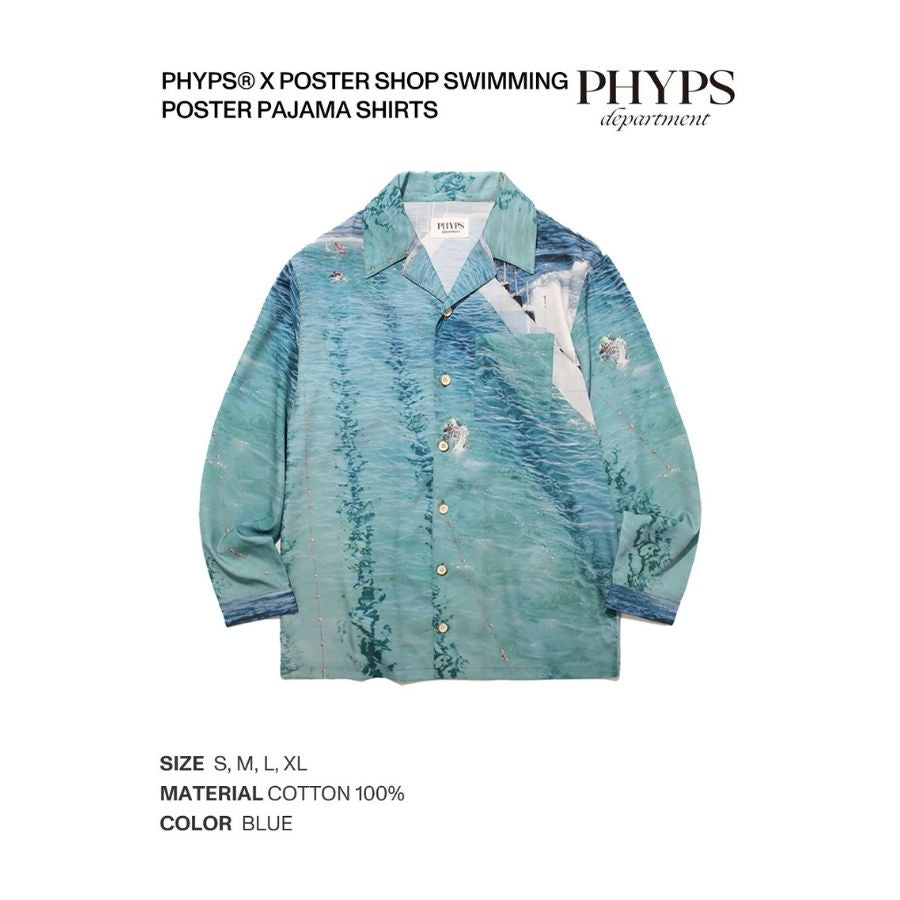 Phyps X Poster Shop - Swimming Poster Pyjama Shirt