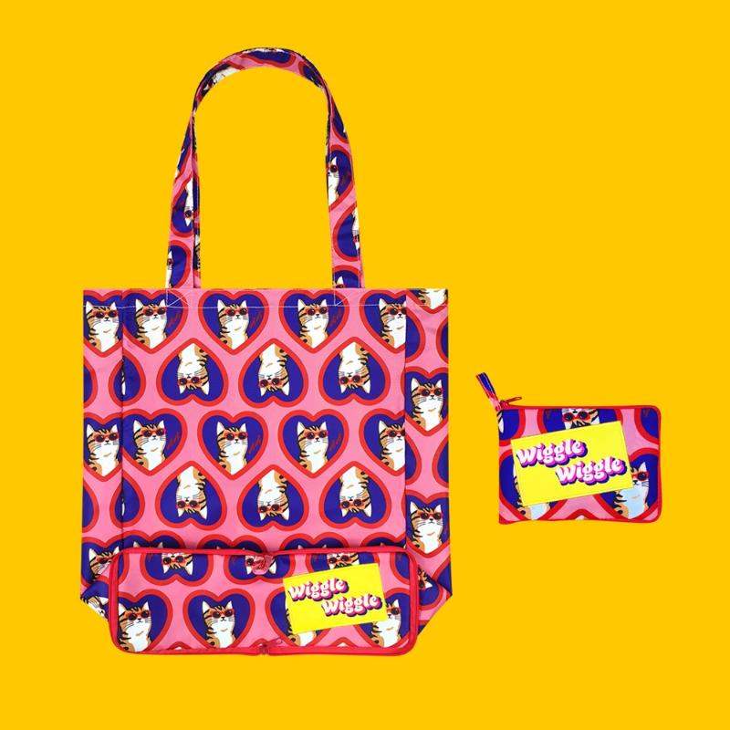 Wiggle Wiggle - Zipper Pattern Bag - Wiggle Wiggle - Home & Living - Harumio