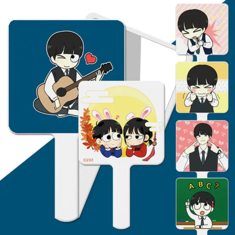 Love Revolution - Square Hand Mirror - Webtoon Shop - Hand Mirror - Harumio