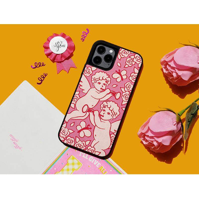 Wiggle Wiggle - iPhone Fabric Label Case - Wiggle Wiggle - Phone Case - Harumio