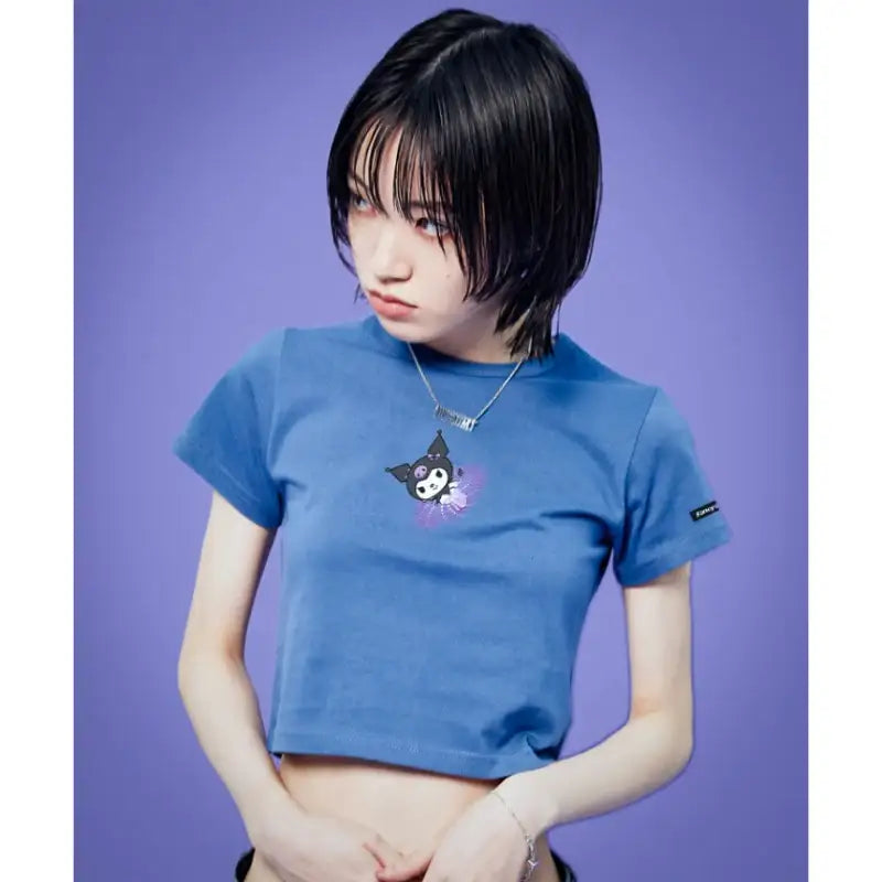 FANCY X KUROMI - Crop Tee - FANCY X KUROMI - Clothes - Harumio