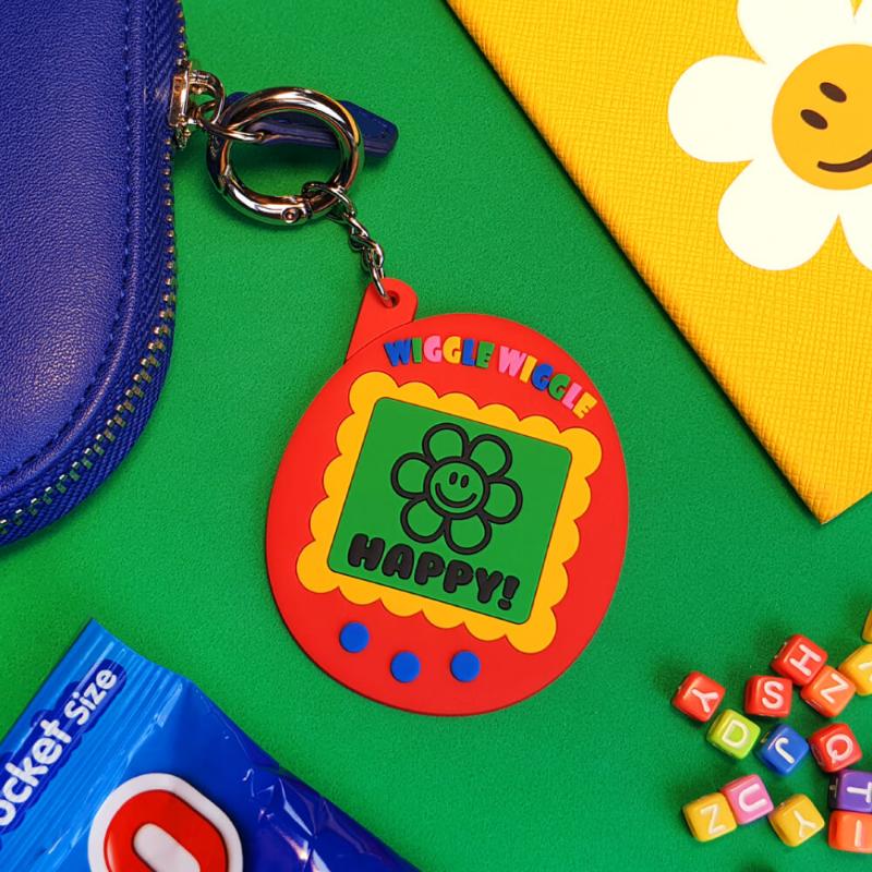 Wiggle Wiggle - Soft Key Ring - Retro
