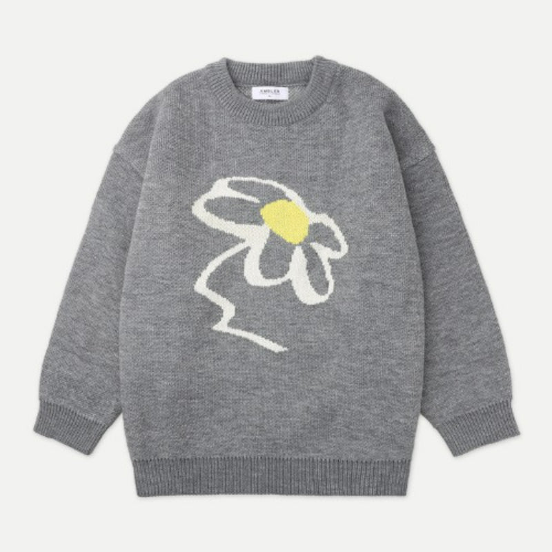 Ambler - Flower Unisex Overfit Sweater