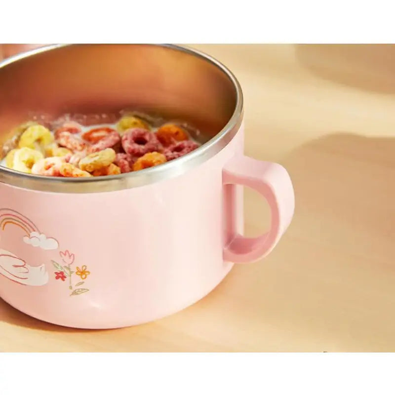 Korean Swan Lake - Double Stainless Deep Noodle Bowl (Non-Slip) - Modern House - Tableware - Harumio