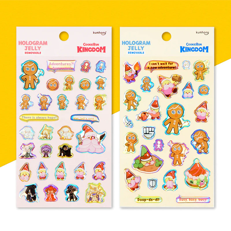 Cookie Run - Hologram Jelly Stickers