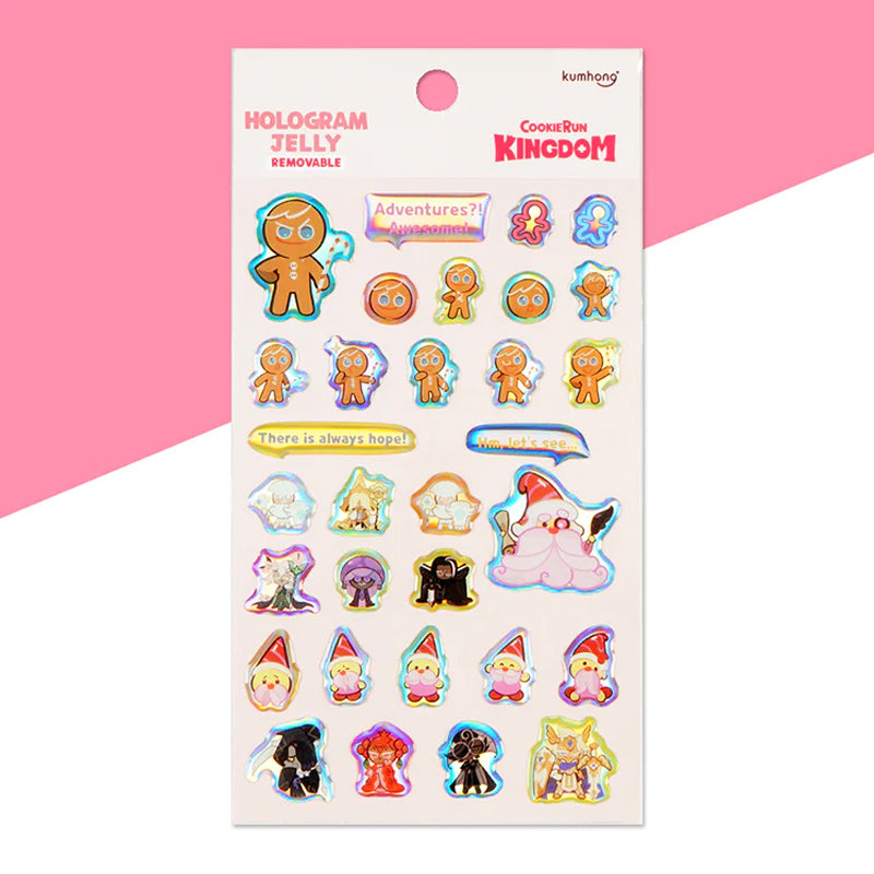 Cookie Run - Hologram Jelly Stickers