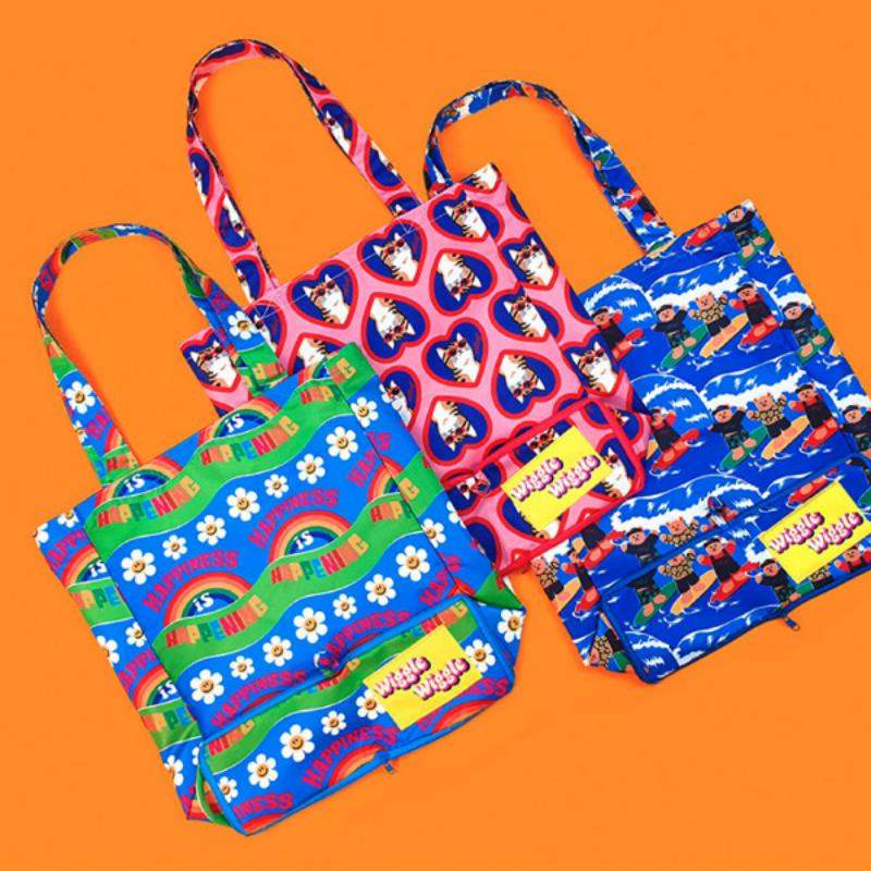 Wiggle Wiggle - Zipper Pattern Bag - Wiggle Wiggle - Home & Living - Harumio