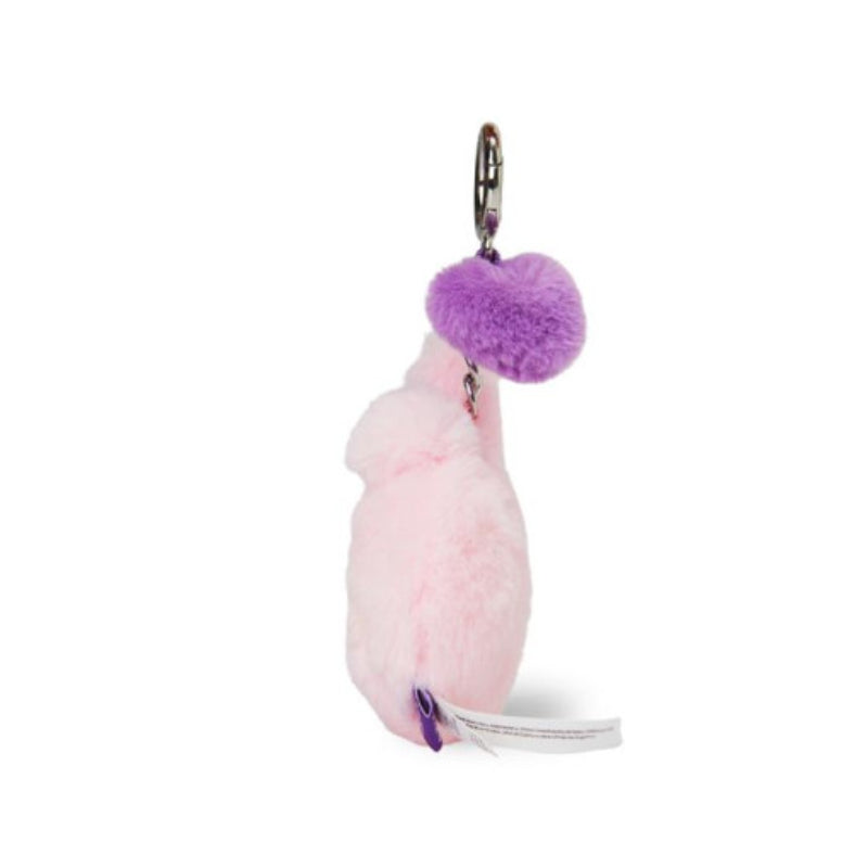 BT21 - Baby Flat Fur Face Bag Charm - Purple Heart Edition