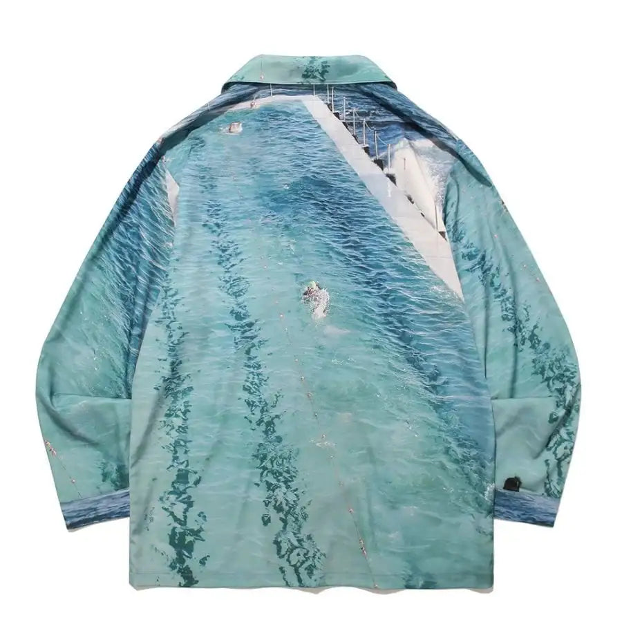 Phyps X Poster Shop - Swimming Poster Pyjama Shirt - Phyps - Pajamas - Harumio