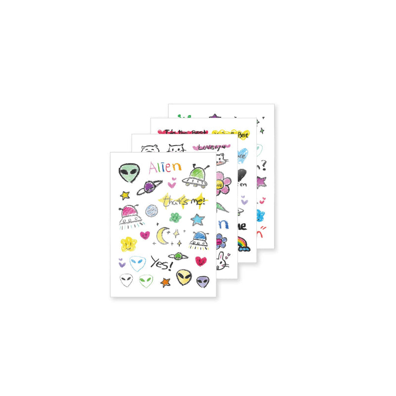 Suhyun - Alien - Tattoo Sticker Set