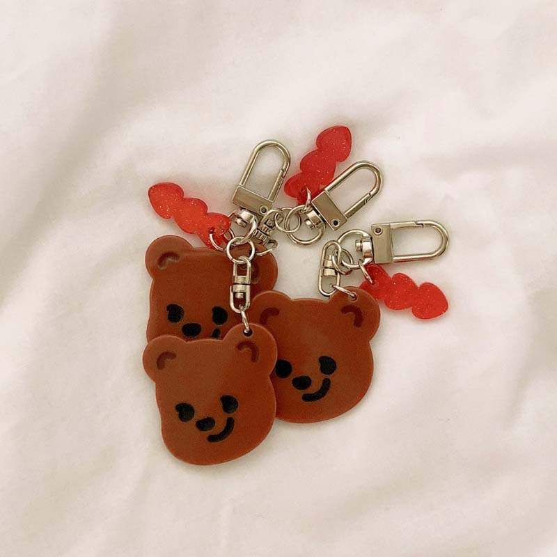 Pureureumdesign x 10x10 - Cupid Bear Engraved Epoxy Acrylic Keyring - Pureureumdesign - Accesories - Harumio