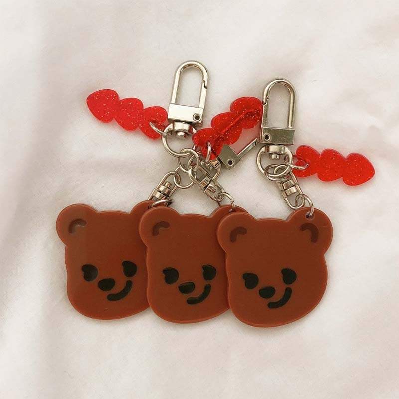 Pureureumdesign x 10x10 - Cupid Bear Engraved Epoxy Acrylic Keyring - Pureureumdesign - Accesories - Harumio