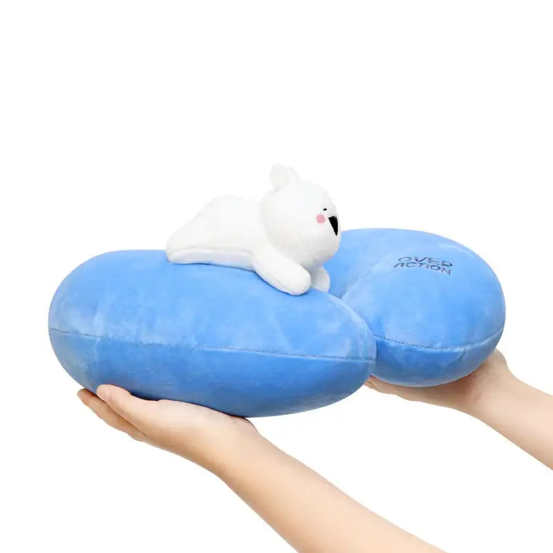 Overaction Bunny - Blue Neck Cushion Season 2 - Overaction Bunny - Cushion - Harumio