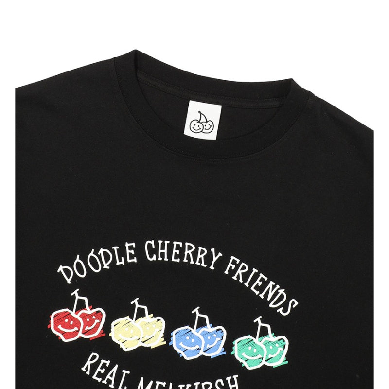 Kirsh - Doodle Cherry Drawing Print Short Sleeve T-shirt
