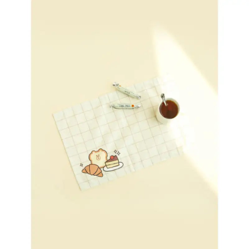 LINE FRIENDS - Brown & Sally Check Table Mat - Line Friends - Table mat - Harumio