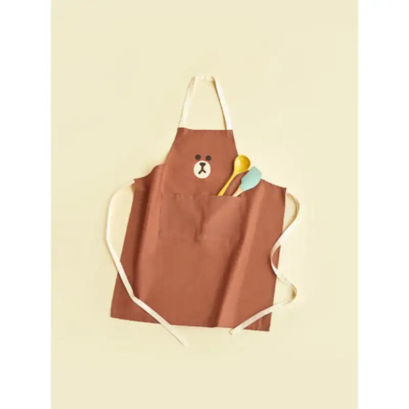 LINE FRIENDS - Brown & Sally Face Apron - Line Friends - Apron - Harumio