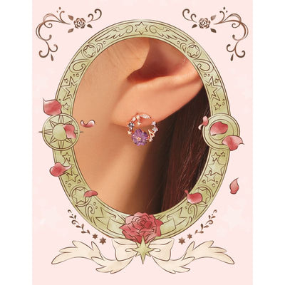 OST x Cardcaptor Sakura - Violet Cherry Blossom Night Song Earrings