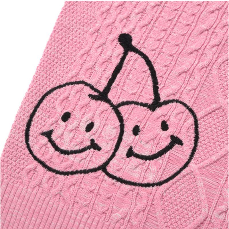 Krish - Doodle Cherry Twisted Knit