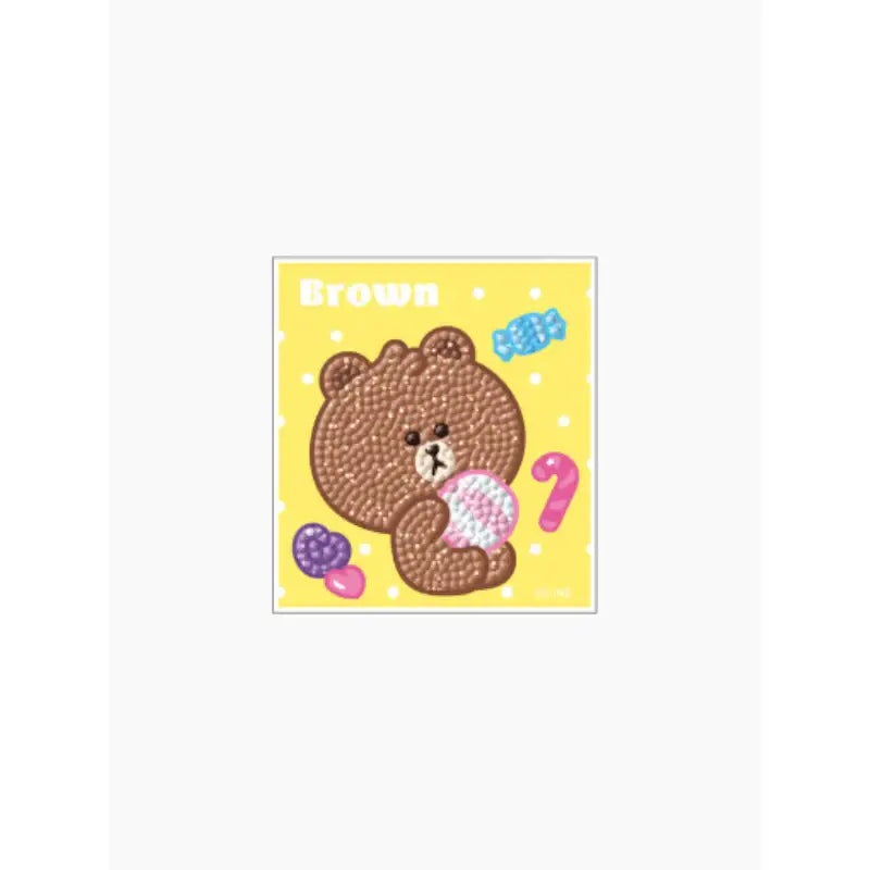 Line Friends - Diamond Cross Stitch Sticker - Line Friends - Stickers - Harumio