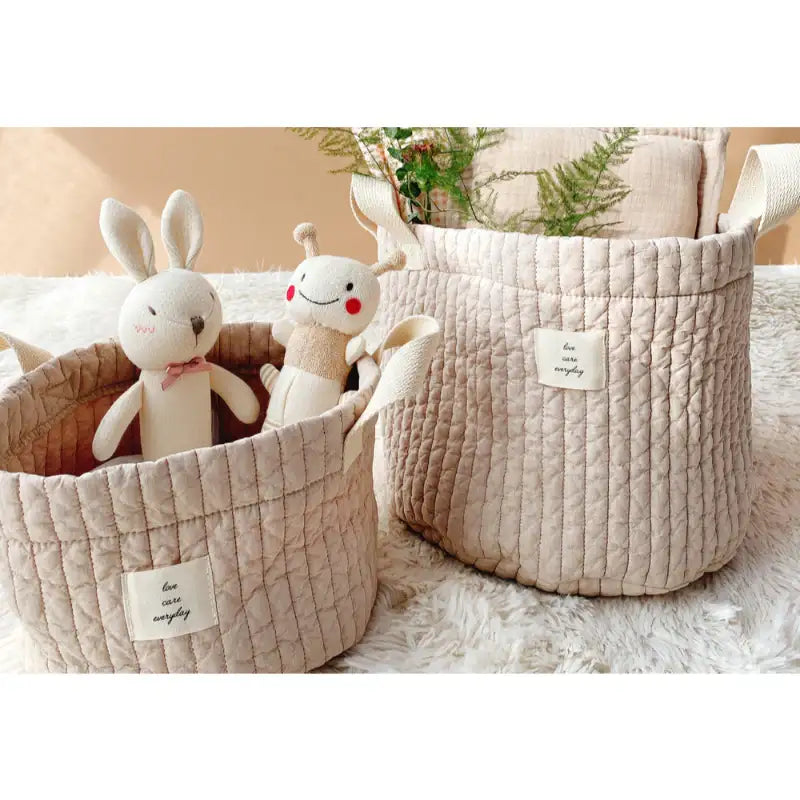 Malolotte x dot to dot - Quilted Basket - Malolotte - Home & Living, Accessories - Harumio
