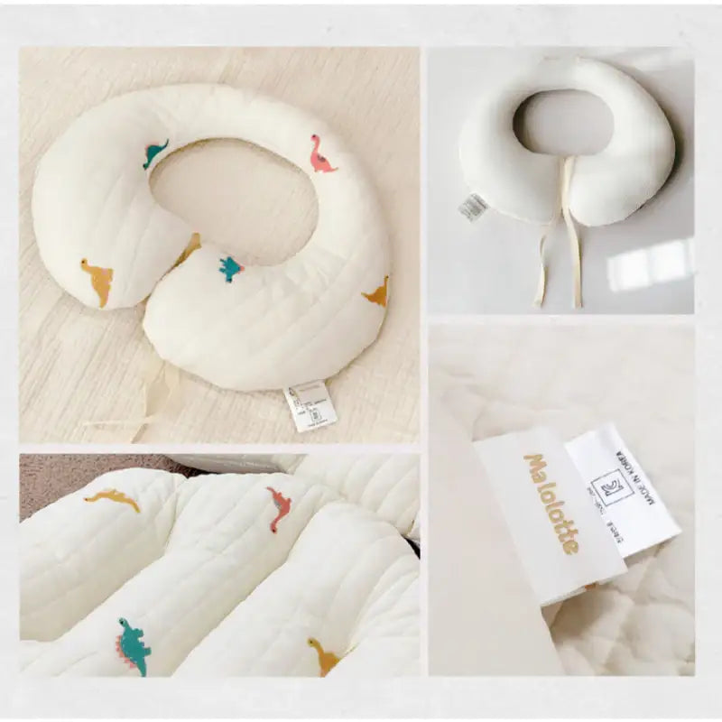 Malolotte x dot to dot - Quilted Embroidered Neck Cushion - Malolotte - Home & Living, Accessories - Harumio