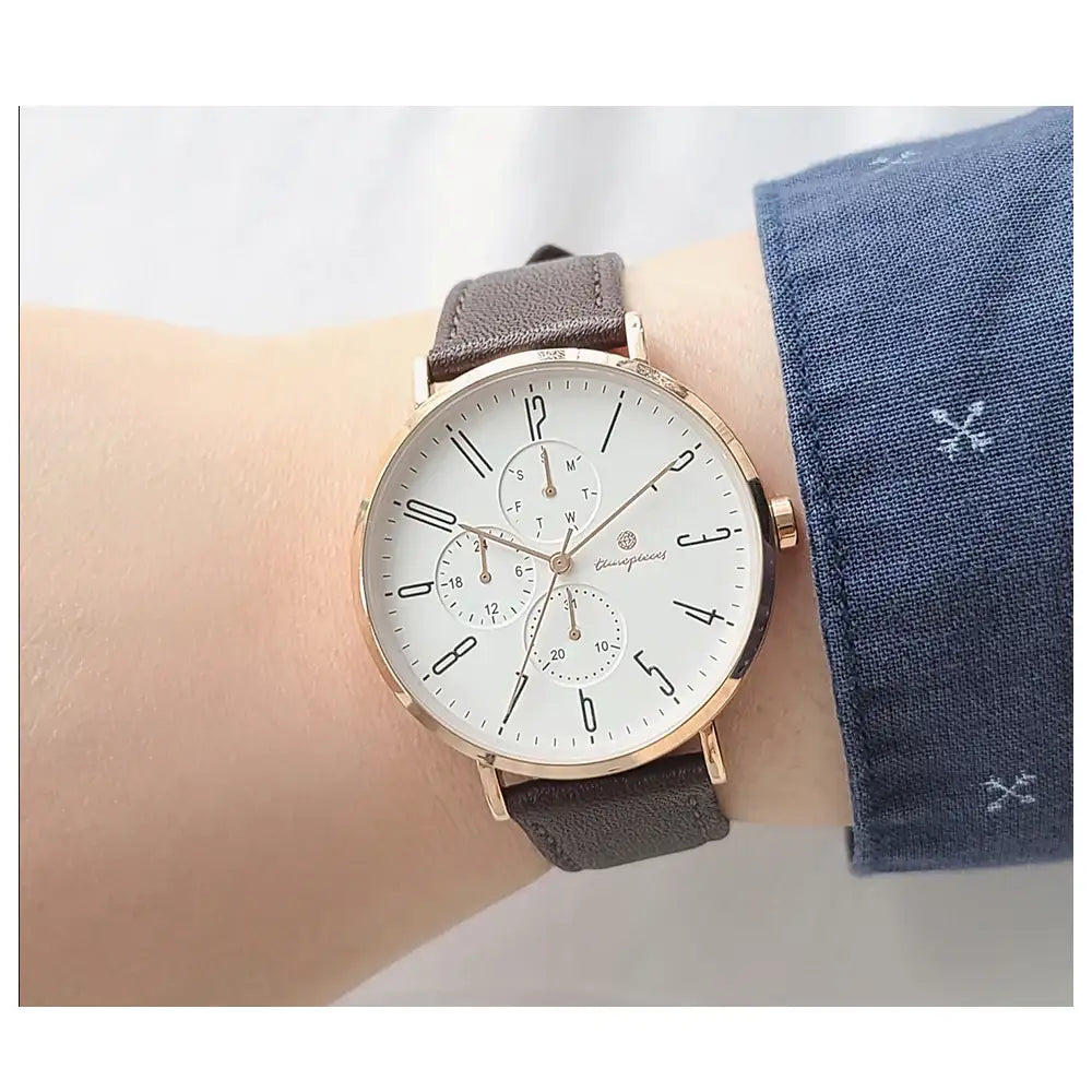 OST - Jean Brown Men's Couple Leather Watch - OST - Watch - Harumio