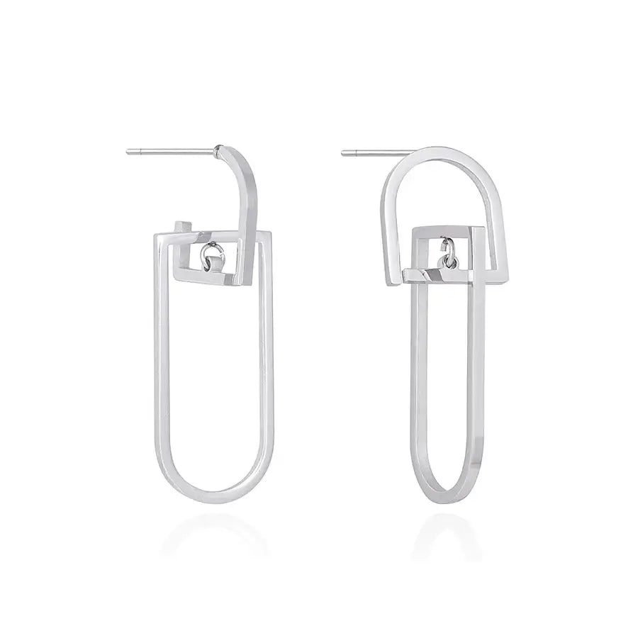 CLUE - Clip Round Surgical Steel Earrings - CLUE - Jewelry - Harumio