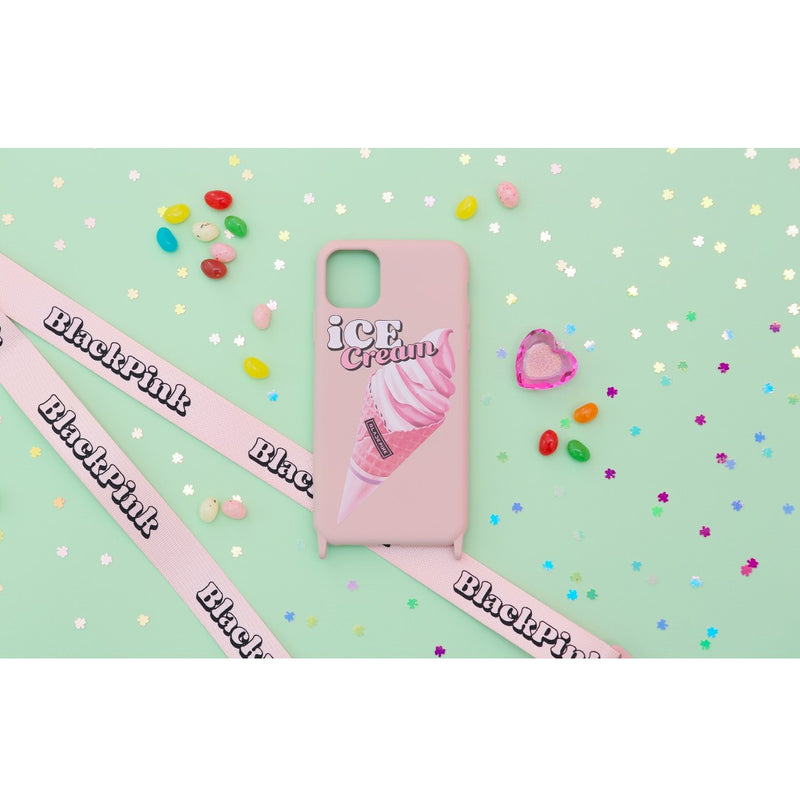 BlackPink - Lanyard with Pink Phone Case : Ice Cream Cone