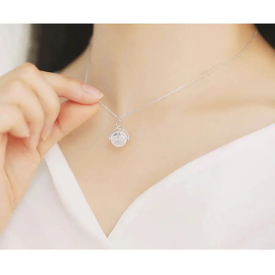 Le Petit Prince x OST - Double-sided Planet Silver Coin Necklace - OST - Accessories, Jewelry - Harumio