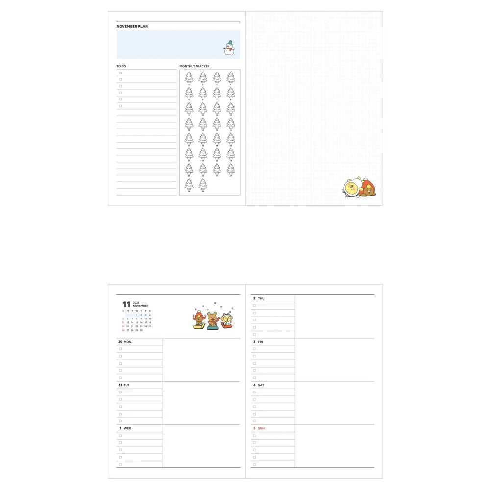 Kakao Friends - 2023 Daily Planner Set - Kakao Friends - Accessories - Harumio
