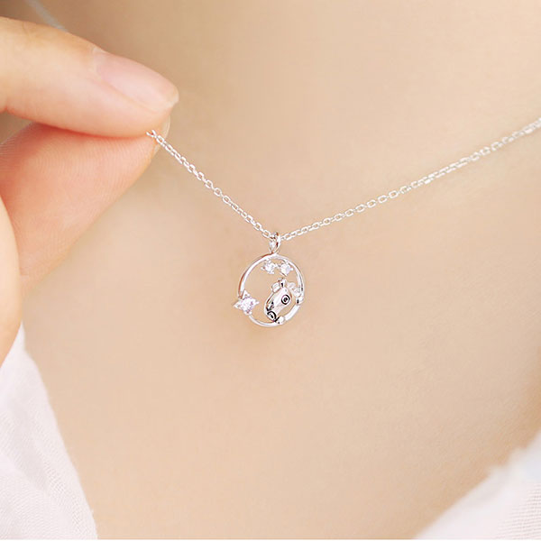 BT21 x OST - Silver Necklace Ver. 2 - Mang - BT21 - Necklace - Harumio