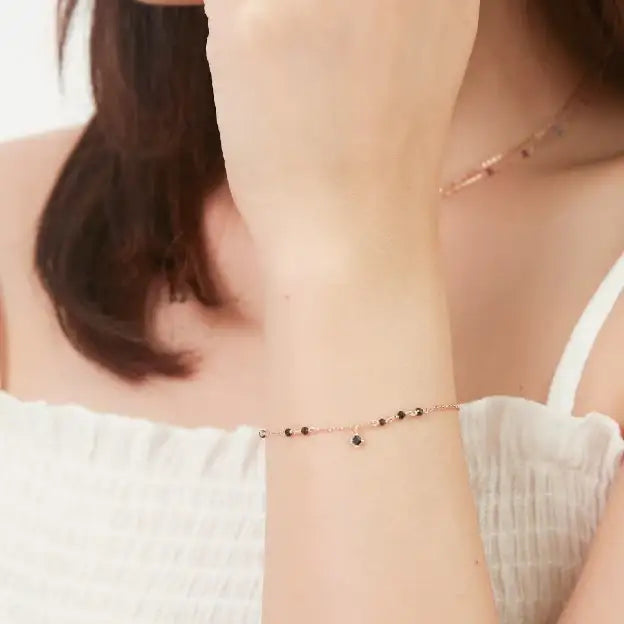 CLUE - Wish Spell Bead Type Black Spinel Bracelet - CLUE - Jewelry - Harumio