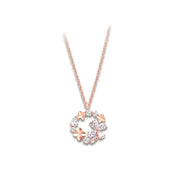 CLUE - Dear Darling Love Flower Silver Necklace - CLUE - Jewelry - Harumio