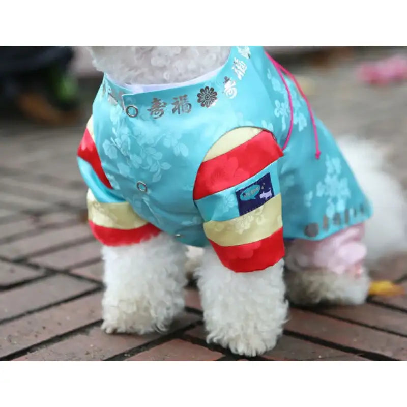 ITSDOG - Pet Solbit Colorful Striped Prince Hanbok - ITSDOG - Pet Clothes - Harumio
