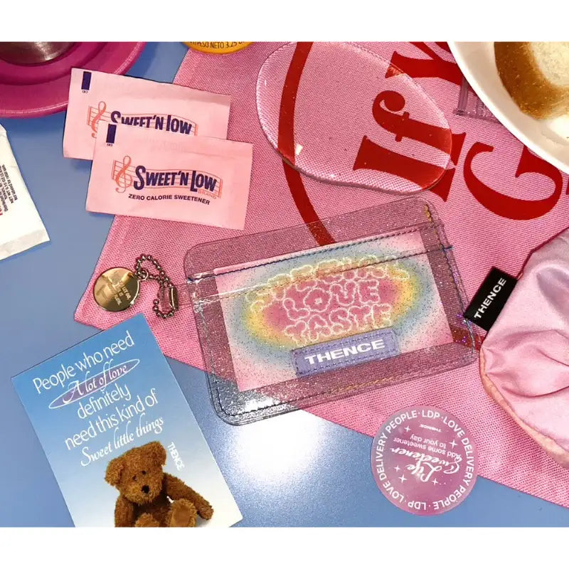 THENCE - Love Delivery People Clear Flat Pocket - THENCE - Pouches - Harumio
