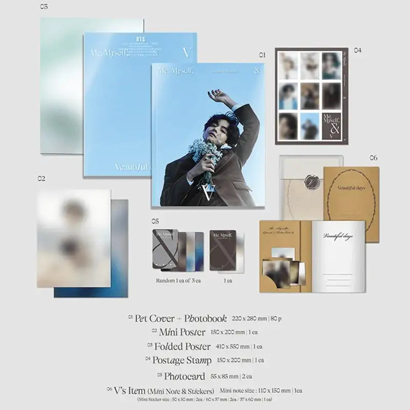 BTS - Special 8 Photo-Folio Me, Myself, and V 'Veautiful Days' - BTS - Books - Harumio