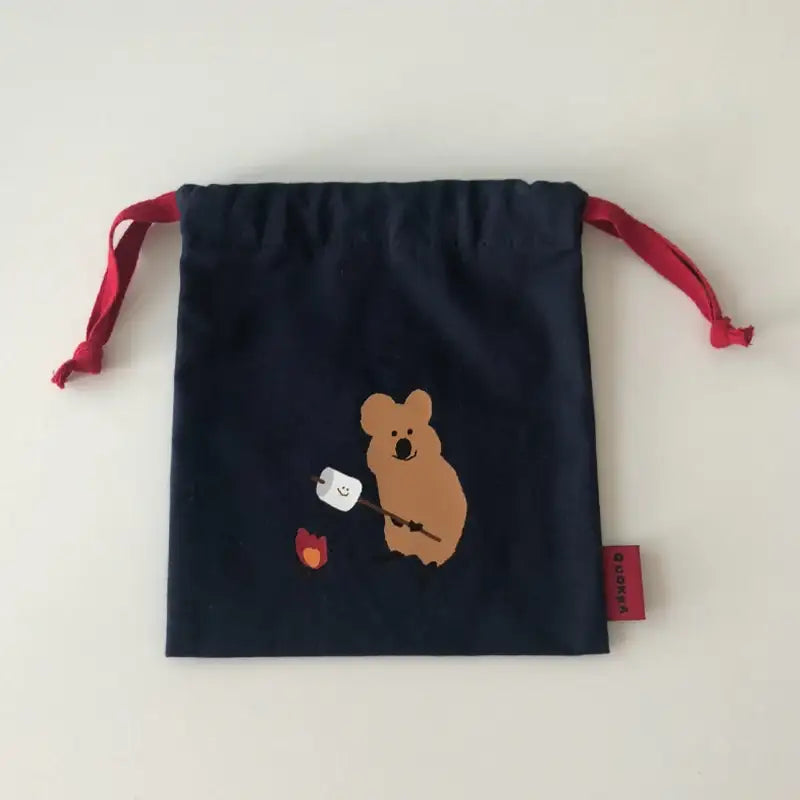 Dinotaeng - S`MORE & Blueberry BOBO String Pouch - Dinotaeng - Accessories, Pouch - Harumio