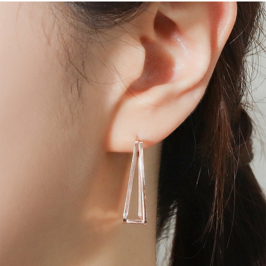 CLUE - Triangle Surgical Steel Earrings