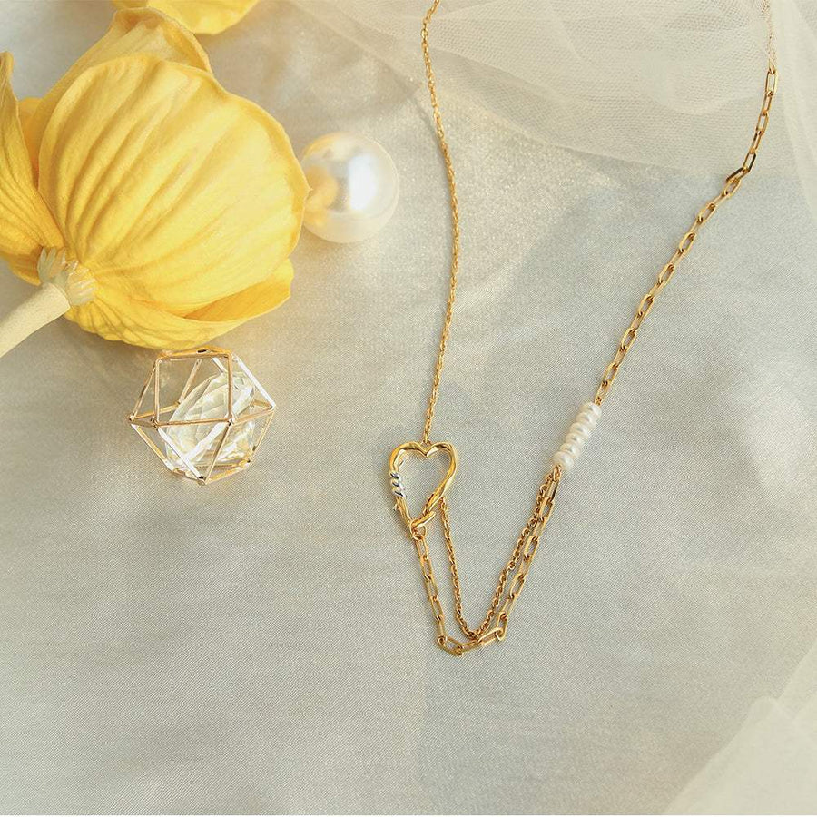 Bloom x Dewy desert - Love Letter Silver Necklace - Bloom x Dewy desert - Jewelry - Harumio