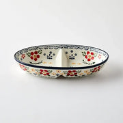 Korean Fatima - Oval Two Compartment Plate - Modern House - Home & Living - Harumio
