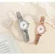 CLUE - Round Cubic Point Mesh Watch - CLUE - Watches - Harumio