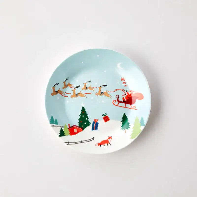 Korean Santa Fairy Village - Plate 4P Set - Modern House - Home & Living - Harumio