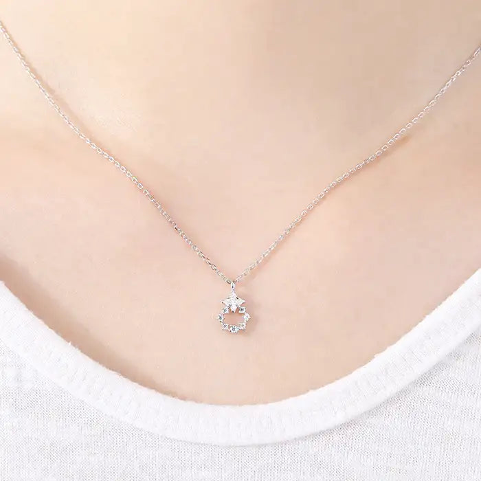 OST - Cubic Tree Ring Silver Necklace - OST - Jewelry - Harumio