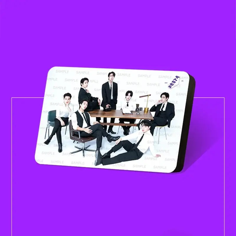 BTS フォトフレーム BTS Photo Frame Synthetic Wood & Paper For Home and Office
