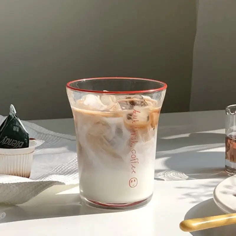 Like A Cafe - but first, coffee! Flat White Glass - Like A Cafe - Home & Living - Harumio